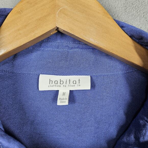 Habitat Clothes To Live In Tunic Womens Medium Purple Top Artsy Lagenlook Boho - Picture 5 of 14